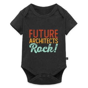 Architect - Baby Premium short-sleeve bodysuit - black - Front