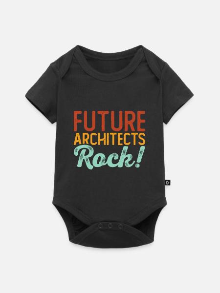 Architekt - Baby Premium Kurzarmbody - Schwarz