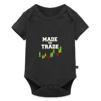 Trading Trader Stock Market Trader Forex Gift - Baby Premium short-sleeve bodysuit - black - Front