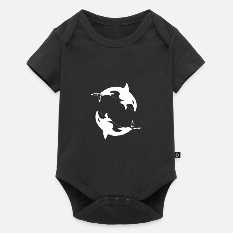 Orca Orcinus orca - Body à manches courtes Premium Bébé - noir