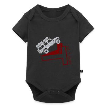 Das Defender T-Shirt - Baby Premium Kurzarmbody - Schwarz - Vorne