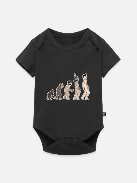 Evolution - Baby Premium Kurzarmbody - Schwarz