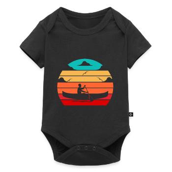 Kanufahren - Baby Premium Kurzarmbody - Schwarz - Vorne