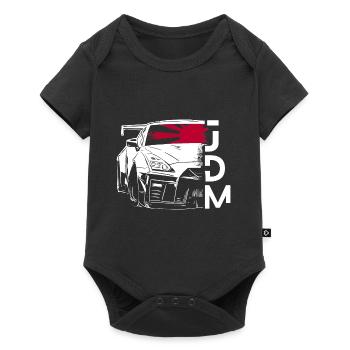 If one day the speed kills me.. / Paul Walker JDM - Baby Premium Kurzarmbody - Schwarz - Vorne