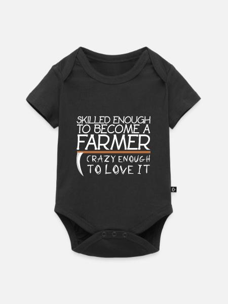 Bauer Landwirt - Baby Premium kortärmad bodysuit - svart