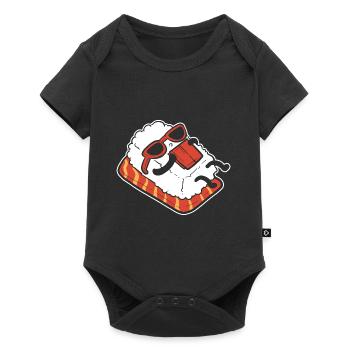 Chilling Sushi. Ruhiger Mensch Geschenk - Baby Premium Kurzarmbody - Schwarz - Vorne