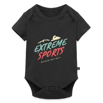 Sports extrêmes Adrénaline Addictive Cadeau - Body à manches courtes Premium Bébé - noir - Devant