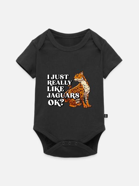 Jaguar Geschenkidee - Baby Premium Kurzarmbody - Schwarz