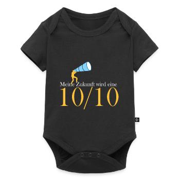 Meine Zukunft wird eine 10/10 - Baby Premium Kurzarmbody - Schwarz - Vorne
