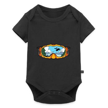 Motor Slede Snowmobiling Goggles Snowmobiler - Baby Premium short-sleeve bodysuit - black - Front