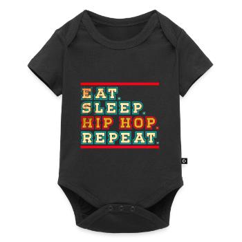 Musique Hip Hop - Body à manches courtes Premium Bébé - noir - Devant