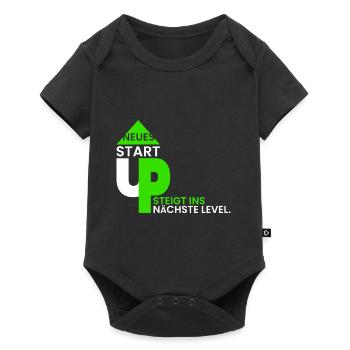 Neues StartUp ins nächste Lvl - Baby Premium Kurzarmbody - Schwarz - Vorne