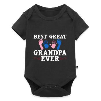 arrière-grand-père grand-père arrière-grands-parents grand-père - Body à manches courtes Premium Bébé - noir - Devant