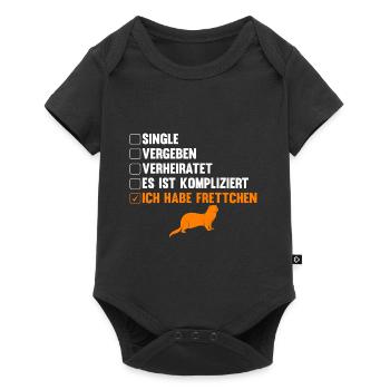 Es ist kompliziert ich habe Frettchen - Baby Premium Kurzarmbody - Schwarz - Vorne