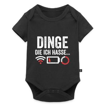 Dinge die ich hasse - Baby Premium Kurzarmbody - Schwarz - Vorne