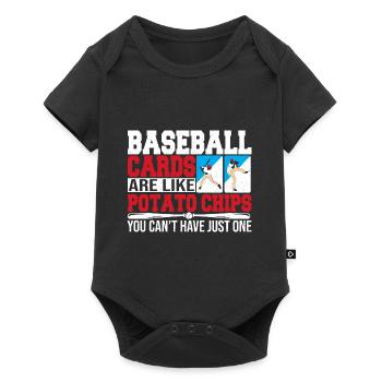 Trading Collector Funny Baseball Cards Are Like Po - Baby Premium short-sleeve bodysuit - black - Front