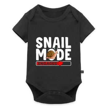 Snail Lover Snail Mode - Baby Premium short-sleeve bodysuit - black - Front