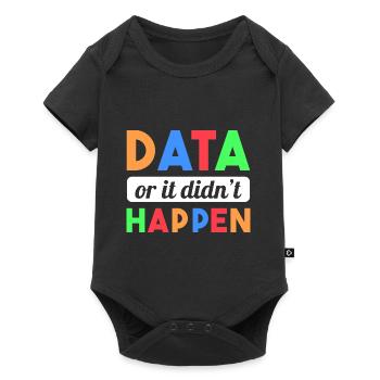 Verhaltensanalytiker/Daten oder es ist nichts pass - Baby Premium Kurzarmbody - Schwarz - Vorne