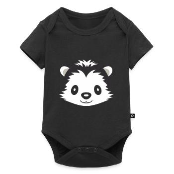 Bébé blaireau - Body à manches courtes Premium Bébé - noir - Devant