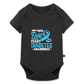 T1D Diabetes Type 1 Diabetic Gift - Baby Premium short-sleeve bodysuit - black - Front