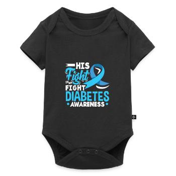 T1D Diabetes Type 1 Diabetic Gift - Baby Premium short-sleeve bodysuit - black - Front