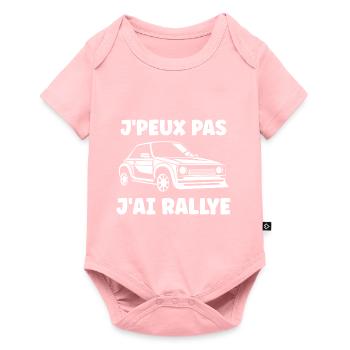 Humour pilote de rallye - Body à manches courtes Premium Bébé - rose - Devant