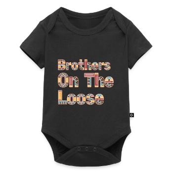 Brothers On The Loose Sibling Journey - Baby Premium short-sleeve bodysuit - black - Front