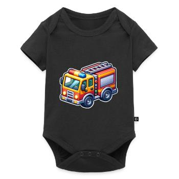 Fire brigade - Baby Premium short-sleeve bodysuit - black - Front