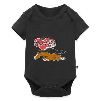 Horse This Is How I Roll - Baby Premium short-sleeve bodysuit - black - Front