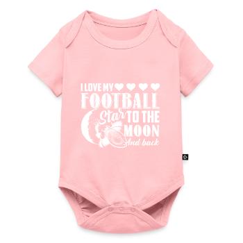 I Love My Football Star To The Moon And Back - Baby Premium short-sleeve bodysuit - rose - Front