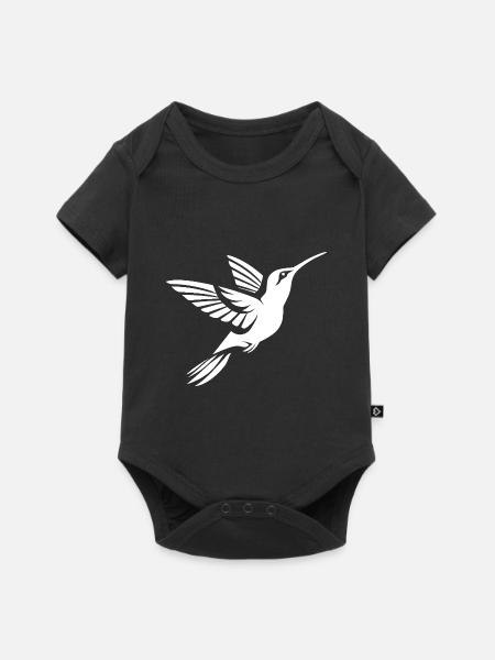 Kolibri - Baby Premium Kurzarmbody - Schwarz