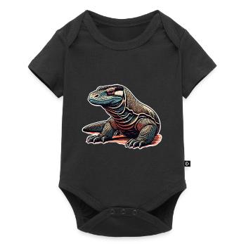 Dragon de Komodo - Body à manches courtes Premium Bébé - noir - Devant