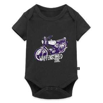 Simme Sr51/Schwalbenfahrer / Ostalgie /Mofa / KR51 - Baby Premium Kurzarmbody - Schwarz - Vorne