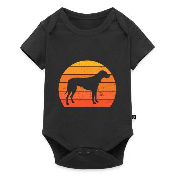 Rhodesian Ridgeback Lover Gifts Vintage Sunset Dog - Baby Premium short-sleeve bodysuit - black - Front