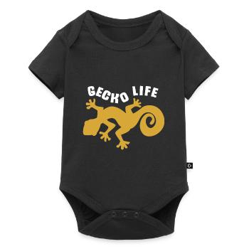 gecko - Baby Premium short-sleeve bodysuit - black - Front
