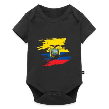 Ecuador - Baby Premium Kurzarmbody - Schwarz - Vorne