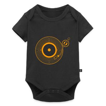 Vinyle - Body à manches courtes Premium Bébé - noir - Devant