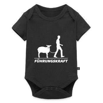 Führungskraft Schaf - Baby Premium Kurzarmbody - Schwarz - Vorne