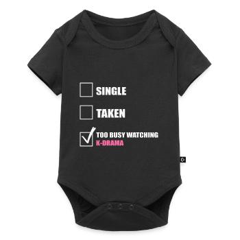 Busy K-drama to watch Kdrama addictive Gesch - Baby Premium short-sleeve bodysuit - black - Front