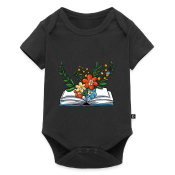 Lesen - Baby Premium Kurzarmbody - Schwarz - Vorne