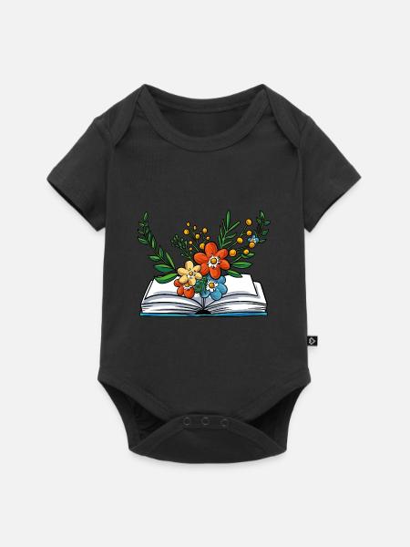 Lesen - Baby Premium Kurzarmbody - Schwarz