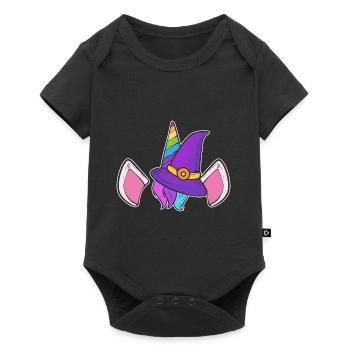 Unicorn Witch Sorceress Poison - Baby Premium short-sleeve bodysuit - black - Front
