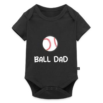 Ball Papa Baseball Fan Papa Baller Softball Grandpa Li - Baby Premium short-sleeve bodysuit - black - Front