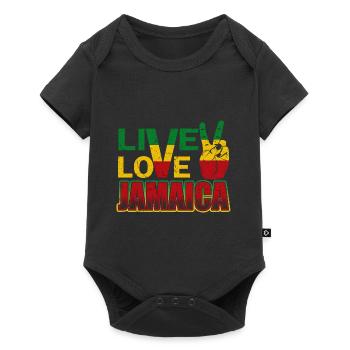 Jamaïque Amour Jamaïque - Body à manches courtes Premium Bébé - noir - Devant