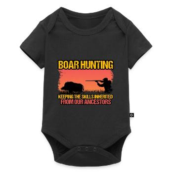 Boar Hunting - Keeping The Skills - Baby Premium short-sleeve bodysuit - black - Front