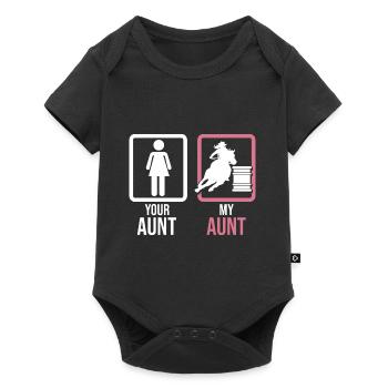 Your Aunt My Aunt Barrel Racer Rodeo Western Barr - Baby Premium short-sleeve bodysuit - black - Front