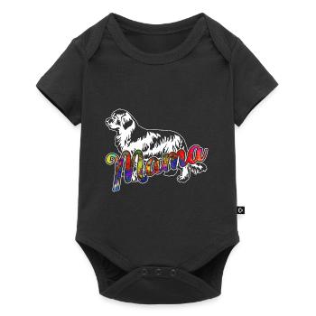 Newfoundland Dog Newfoundland Dog Mama - Baby Premium short-sleeve bodysuit - black - Front