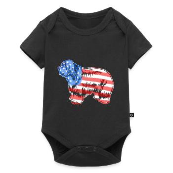 Old English Sheepdog Old English Sheepdog Flag - Baby Premium short-sleeve bodysuit - black - Front