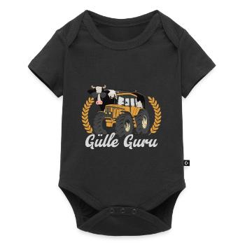 Gülle Guru - Baby Premium Kurzarmbody - Schwarz - Vorne