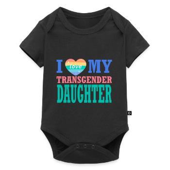 Love My Transgender Daughter Protect Trans Kids - Baby Premium short-sleeve bodysuit - black - Front